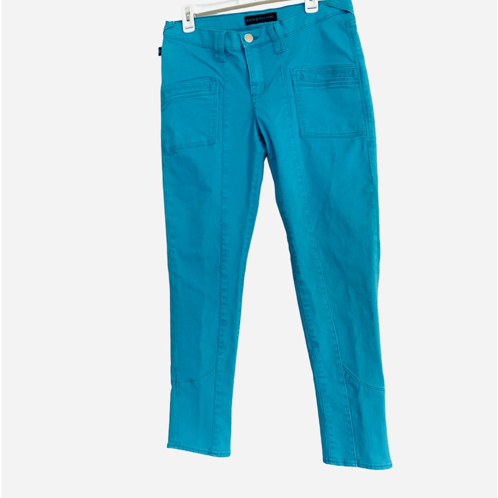 Rock And Republic Turquoise Bombshell Jeans Aqua Size 12